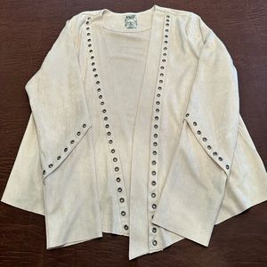 Brand New: Vocal Beige Suede Light Jacket